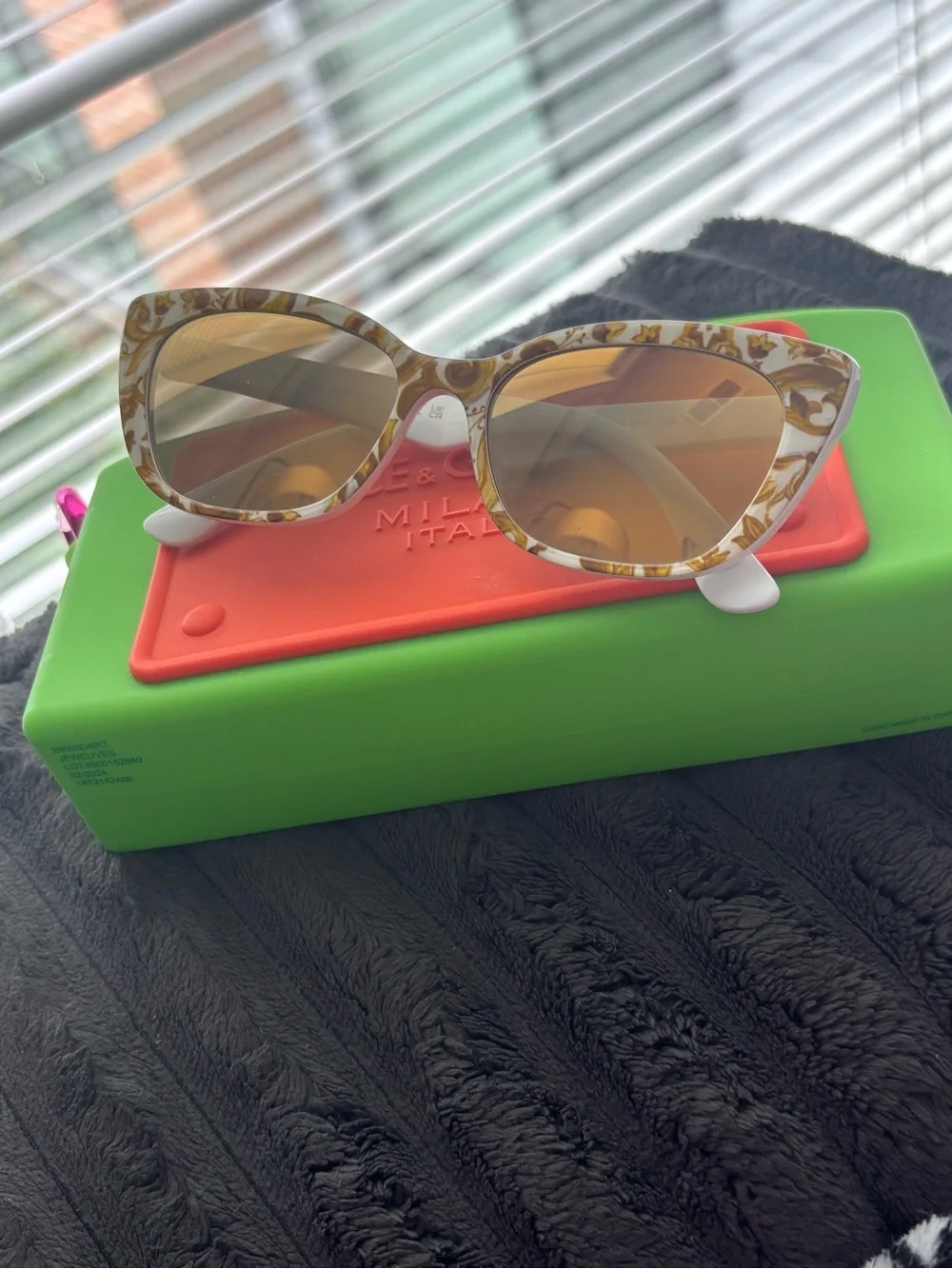 Versace Gold Baroque Cat-Eye Kids Sunglasses
